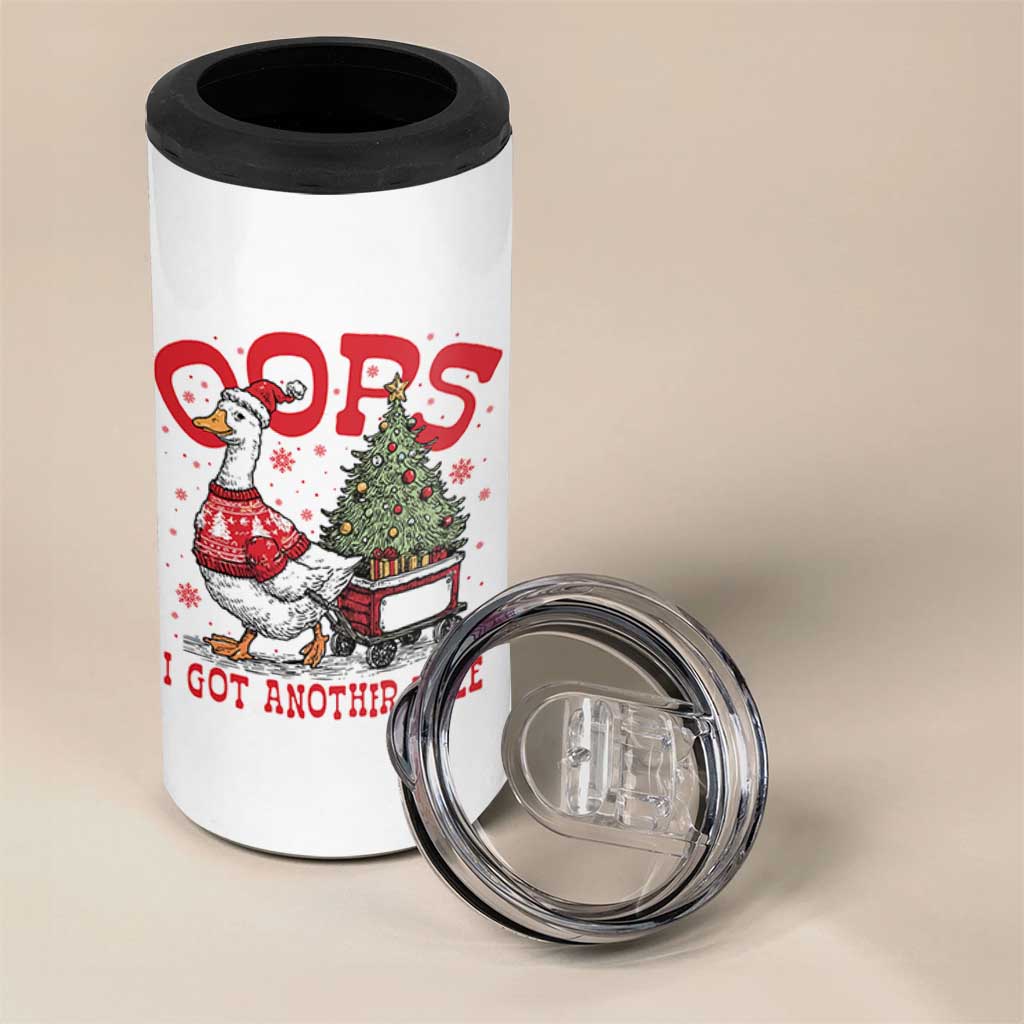 Funny Oops I Got Another Tree Funny Christmas Goose 4 in 1 Can Cooler Tumbler - Wonder Print Shop