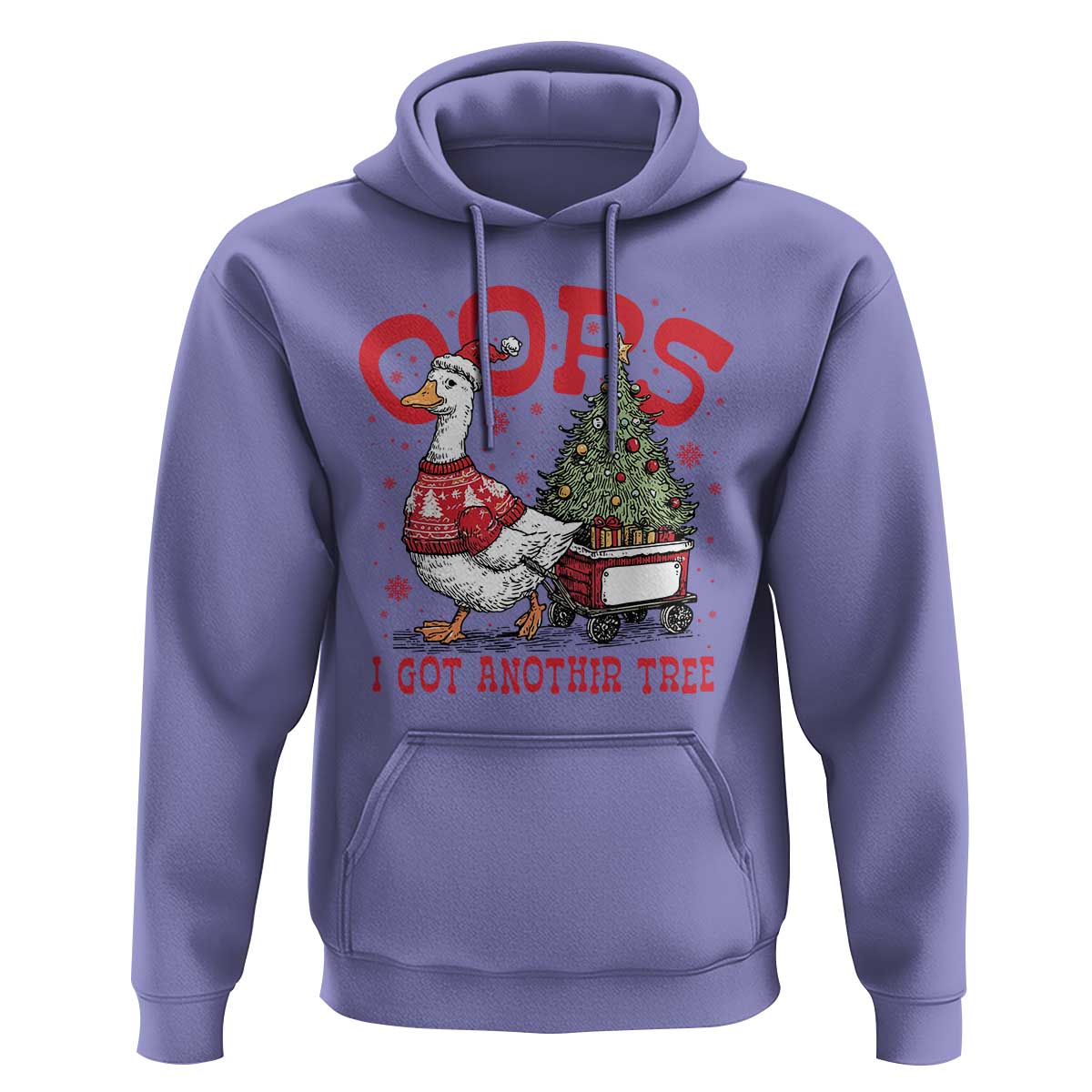 Funny Oops I Got Another Tree Funny Christmas Goose Hoodie - Wonder Print Shop