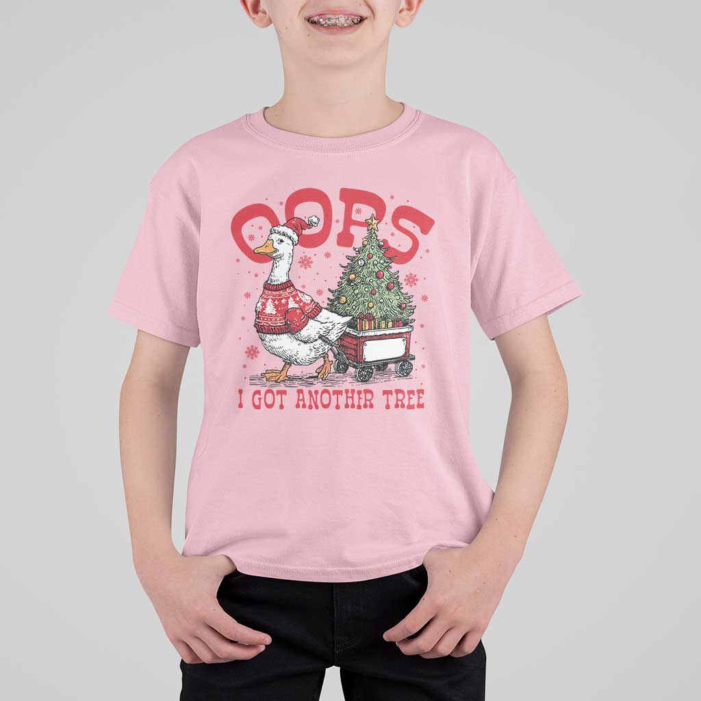 Funny Oops I Got Another Tree Funny Christmas Goose T Shirt For Kid - Wonder Print Shop