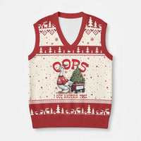 Funny Oops I Got Another Tree Funny Xmas Goose V-Neck Knit Sweater Vest - Wonder Print Shop