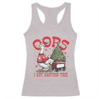Funny Oops I Got Another Tree Funny Christmas Goose Racerback Tank Top - Wonder Print Shop