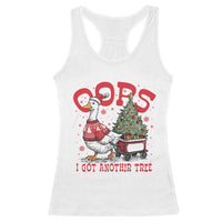 Funny Oops I Got Another Tree Funny Christmas Goose Racerback Tank Top - Wonder Print Shop