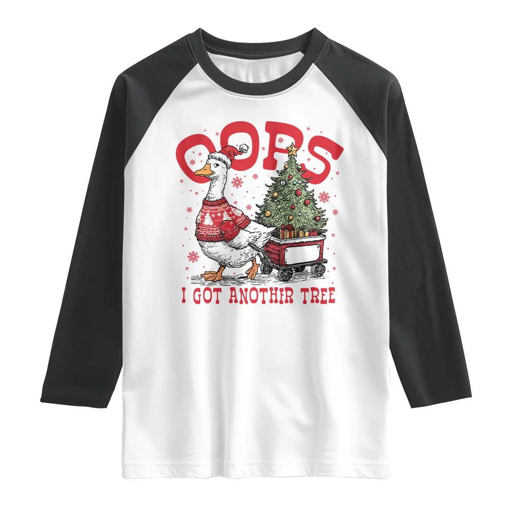 Funny Oops I Got Another Tree Funny Christmas Goose Raglan Shirt - Wonder Print Shop