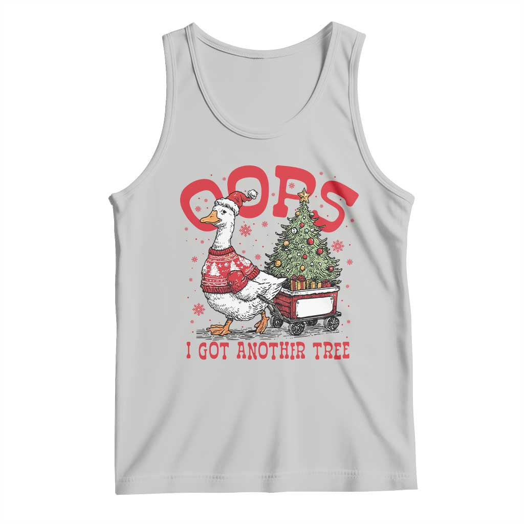 Funny Oops I Got Another Tree Funny Christmas Goose Tank Top - Wonder Print Shop