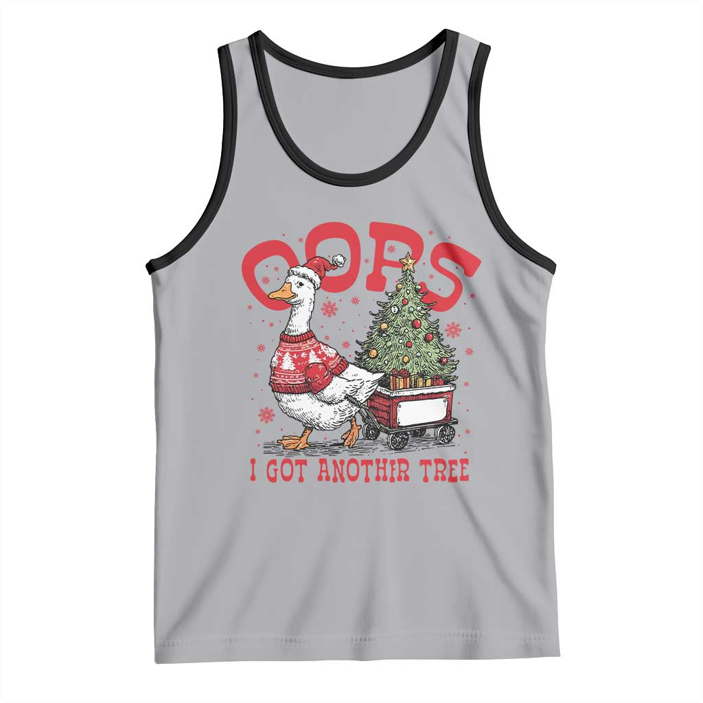 Funny Oops I Got Another Tree Funny Christmas Goose Tank Top - Wonder Print Shop