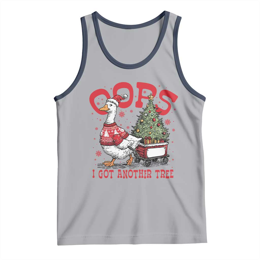 Funny Oops I Got Another Tree Funny Christmas Goose Tank Top - Wonder Print Shop