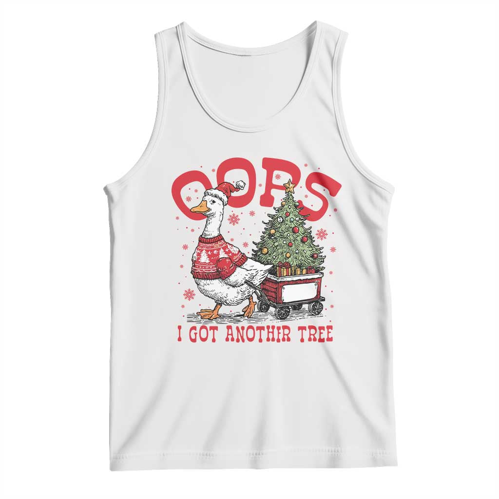 Funny Oops I Got Another Tree Funny Christmas Goose Tank Top - Wonder Print Shop
