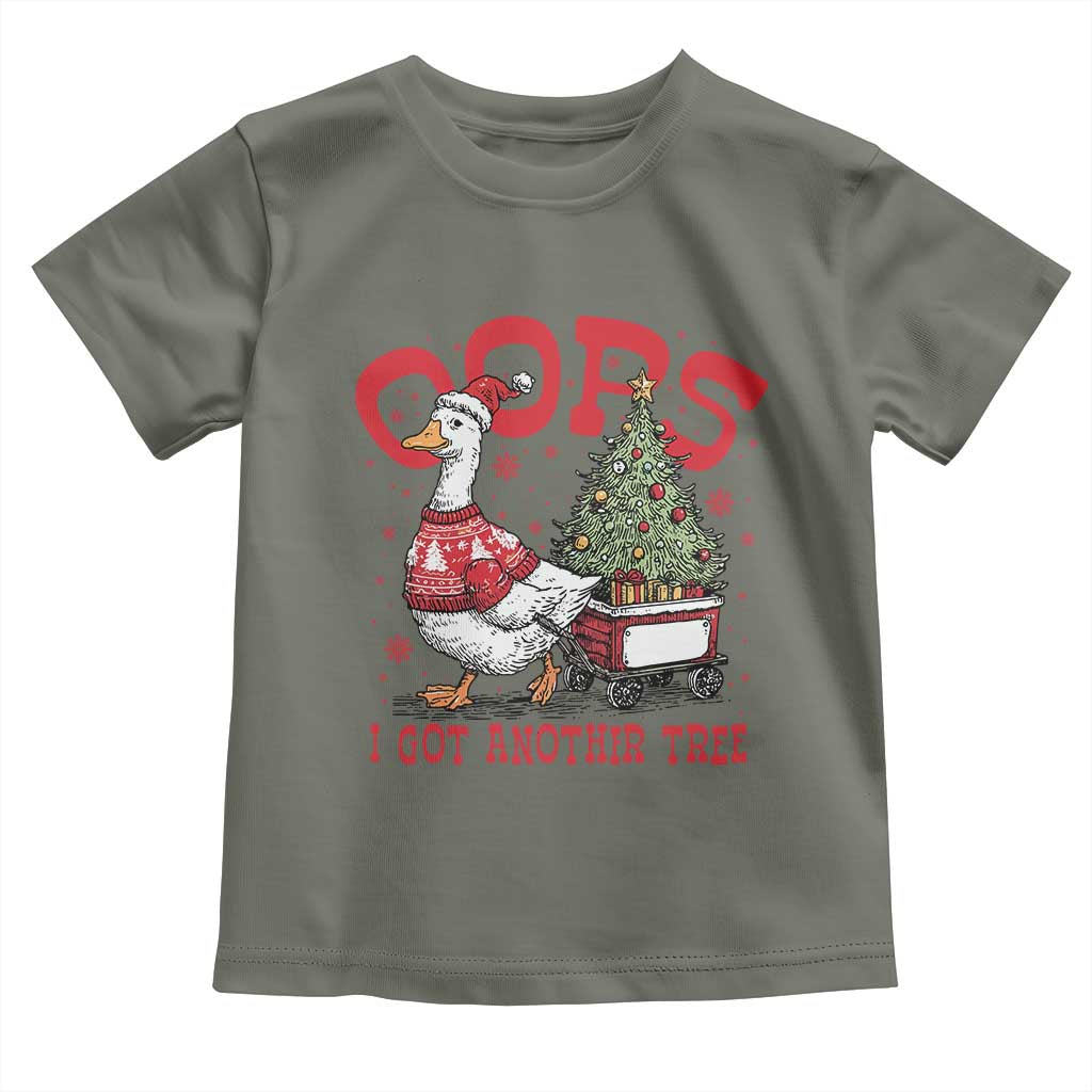 Funny Oops I Got Another Tree Funny Christmas Goose Toddler T Shirt - Wonder Print Shop