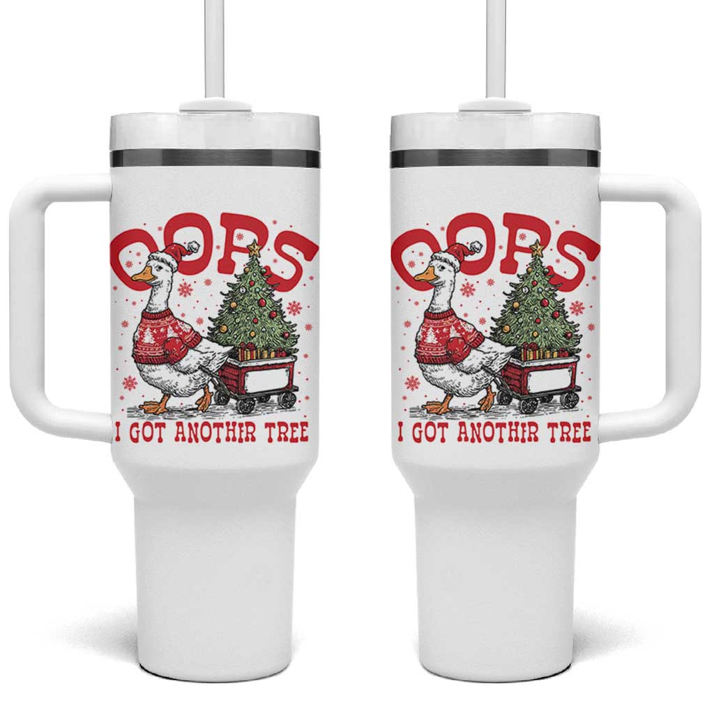 Funny Oops I Got Another Tree Funny Christmas Goose Tumbler With Handle - Wonder Print Shop