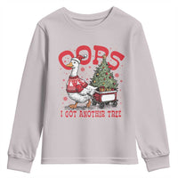 Funny Oops I Got Another Tree Funny Christmas Goose Youth Sweatshirt - Wonder Print Shop