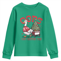 Funny Oops I Got Another Tree Funny Christmas Goose Youth Sweatshirt - Wonder Print Shop