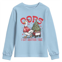 Funny Oops I Got Another Tree Funny Christmas Goose Youth Sweatshirt - Wonder Print Shop