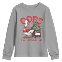 Funny Oops I Got Another Tree Funny Christmas Goose Youth Sweatshirt - Wonder Print Shop