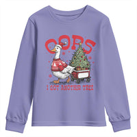 Funny Oops I Got Another Tree Funny Christmas Goose Youth Sweatshirt - Wonder Print Shop