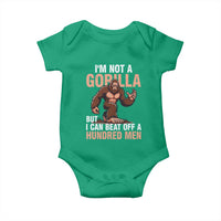 I'm Not A Gorilla But I Can't Beat Off A Hundred Men Baby Onesie Funny Bigfoot Meme - Wonder Print Shop