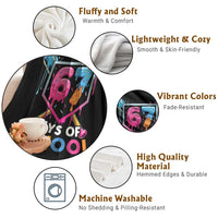 Funny 67 Days Of School Baseball Drip Throw Blanket Six Seven Meme Gen Alpha - Wonder Print Shop