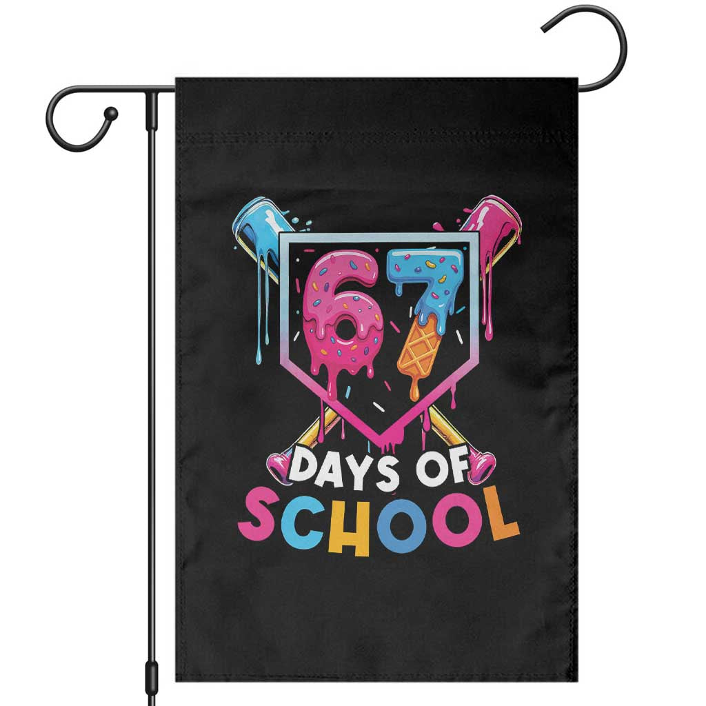 Funny 67 Days Of School Baseball Drip Garden Flag Six Seven Meme Gen Alpha - Wonder Print Shop