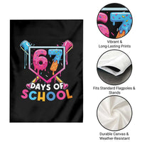 Funny 67 Days Of School Baseball Drip Garden Flag Six Seven Meme Gen Alpha - Wonder Print Shop