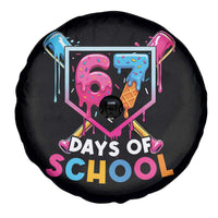 Funny 67 Days Of School Baseball Drip Spare Tire Cover Six Seven Meme Gen Alpha - Wonder Print Shop