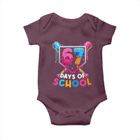 Funny 67 Days Of School Baseball Drip Baby Onesie Six Seven Meme Gen Alpha - Wonder Print Shop
