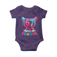Funny 67 Days Of School Baseball Drip Baby Onesie Six Seven Meme Gen Alpha - Wonder Print Shop