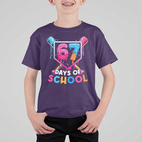 Funny 67 Days Of School Baseball Drip T Shirt For Kid Six Seven Meme Gen Alpha - Wonder Print Shop