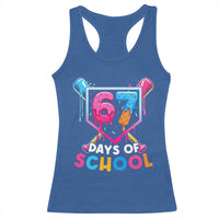 Funny 67 Days Of School Baseball Drip Racerback Tank Top Six Seven Meme Gen Alpha - Wonder Print Shop