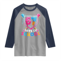 Funny 67 Days Of School Baseball Drip Raglan Shirt Six Seven Meme Gen Alpha - Wonder Print Shop