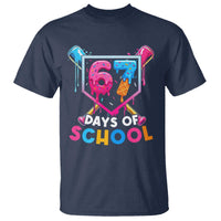 Funny 67 Days Of School Baseball Drip T Shirt Six Seven Meme Gen Alpha - Wonder Print Shop