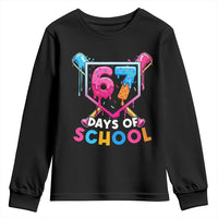 Funny 67 Days Of School Baseball Drip Youth Sweatshirt Six Seven Meme Gen Alpha - Wonder Print Shop