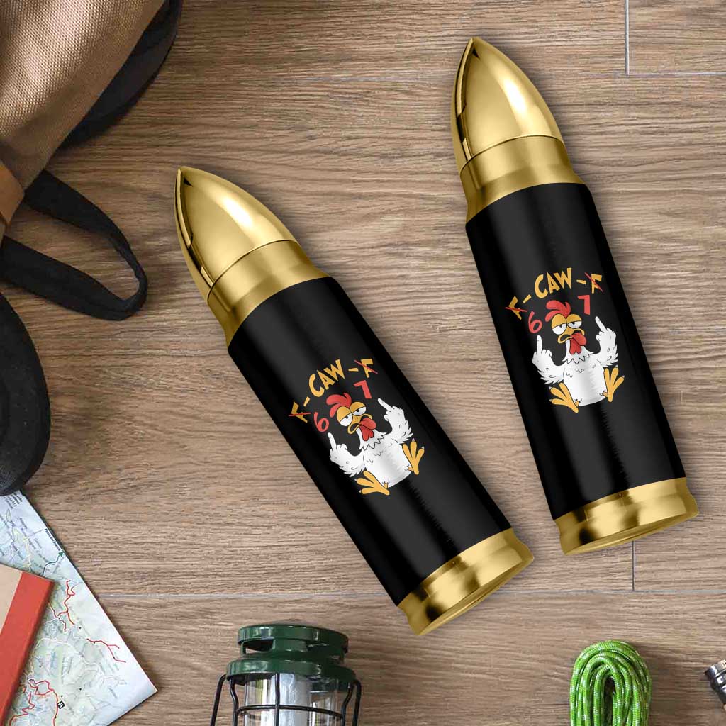 Funny F Caw F 67 Meme Bullet Tumbler Cartoon Chicken Six Seven Poultry Humor - Wonder Print Shop