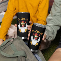 Funny F Caw F 67 Meme Tumbler Cup Cartoon Chicken Six Seven Poultry Humor - Wonder Print Shop