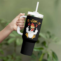 Funny F Caw F 67 Meme Tumbler With Handle Cartoon Chicken Six Seven Poultry Humor - Wonder Print Shop