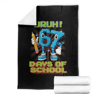 Funny Bruh 67 Days Of School Throw Blanket Six Seven Meme Pixel Game Gen Alpha - Wonder Print Shop