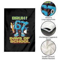 Funny Bruh 67 Days Of School Garden Flag Six Seven Meme Pixel Game Gen Alpha - Wonder Print Shop