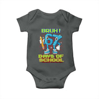 Funny Bruh 67 Days Of School Baby Onesie Six Seven Meme Pixel Game Gen Alpha - Wonder Print Shop
