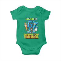 Funny Bruh 67 Days Of School Baby Onesie Six Seven Meme Pixel Game Gen Alpha - Wonder Print Shop
