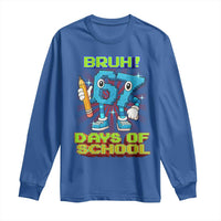 Funny Bruh 67 Days Of School Long Sleeve Shirt Six Seven Meme Pixel Game Gen Alpha - Wonder Print Shop