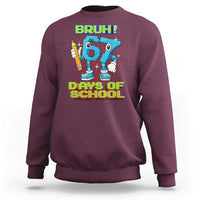 Funny Bruh 67 Days Of School Sweatshirt Six Seven Meme Pixel Game Gen Alpha - Wonder Print Shop