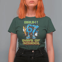 Funny Bruh 67 Days Of School T Shirt For Women Six Seven Meme Pixel Game Gen Alpha - Wonder Print Shop