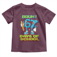 Funny Bruh 67 Days Of School Toddler T Shirt Six Seven Meme Pixel Game Gen Alpha - Wonder Print Shop