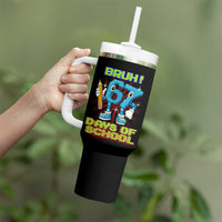 Funny Bruh 67 Days Of School Tumbler With Handle Six Seven Meme Pixel Game Gen Alpha - Wonder Print Shop