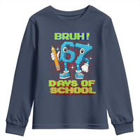 Funny Bruh 67 Days Of School Youth Sweatshirt Six Seven Meme Pixel Game Gen Alpha - Wonder Print Shop