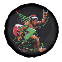 Funny Santa Bigfoot 67 Christmas Tree Xmas Lights Spare Tire Cover - Wonder Print Shop