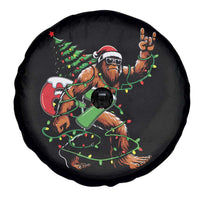 Funny Santa Bigfoot 67 Christmas Tree Xmas Lights Spare Tire Cover - Wonder Print Shop