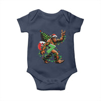 Funny Santa Bigfoot 67 Christmas Tree Xmas Lights Baby Onesie - Wonder Print Shop