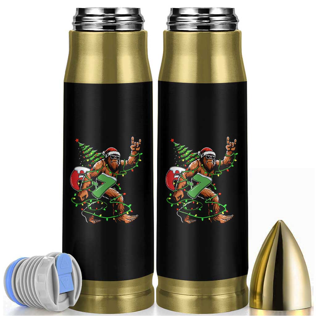 Funny Santa Bigfoot 67 Christmas Tree Xmas Lights Bullet Tumbler - Wonder Print Shop