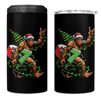 Funny Santa Bigfoot 67 Christmas Tree Xmas Lights 4 in 1 Can Cooler Tumbler - Wonder Print Shop