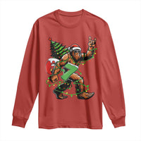 Funny Santa Bigfoot 67 Christmas Tree Xmas Lights Long Sleeve Shirt - Wonder Print Shop