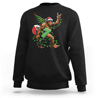 Funny Santa Bigfoot 67 Christmas Tree Xmas Lights Sweatshirt - Wonder Print Shop